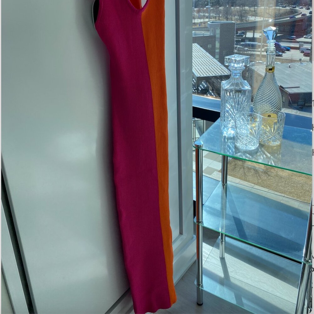 Color Block Backless Maxi Dress - Picture 4 of 4